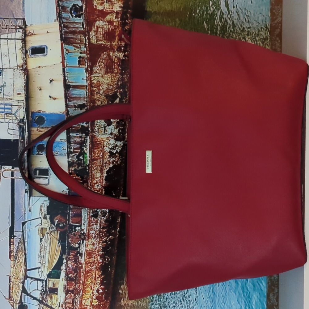 Kate Spade Newbury Lane Large 20x12 Tote Bag- Color Red